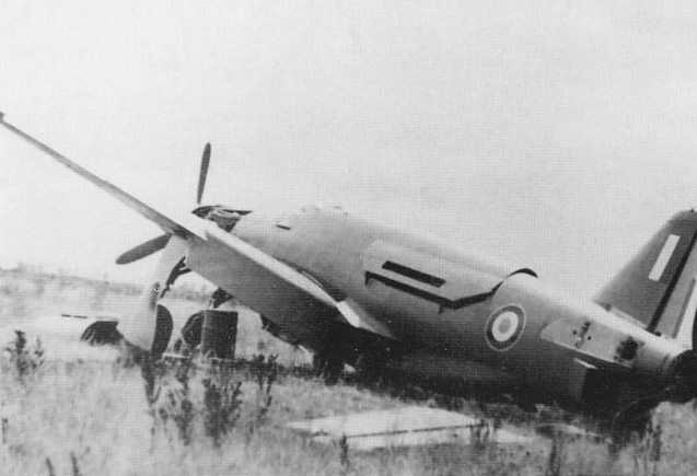 Do335-V14-B2-Prototype-(RP+UQ)-WrkN230014-(M14)-On-Landing-Paul-Badre-Got-Violent-Vibration-&-Cockpit-Smoke-&-Shut-Down-Both-Engines-&-Heavy-Landing-Blew-Right-Tire-&-Plane-Left-Runway-&-Hit-B26-August-8-1945_02f-s.jpg (52K)
